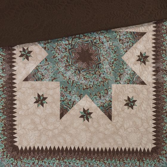 Sea Breeze Star Reversible Quilt Set - Twin - Ozark Cabin Décor, LLC