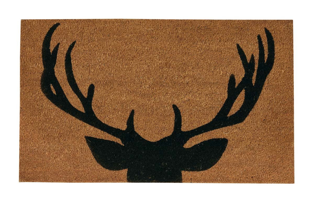 Antlers Coir Doormat - Ozark Cabin Décor, LLC