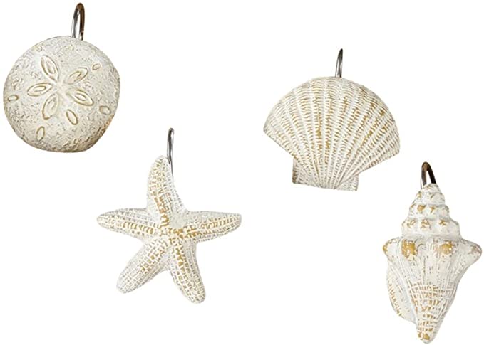 Sea Shell Shower Curtain Hooks - Ozark Cabin Décor, LLC