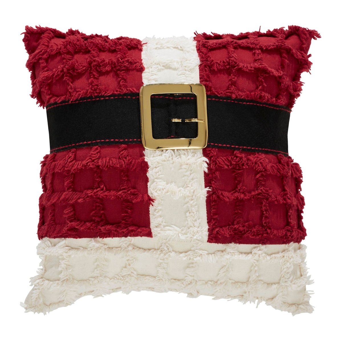 Kringle Chenille Santa Suit Christmas Pillow - Ozark Cabin Décor, LLC
