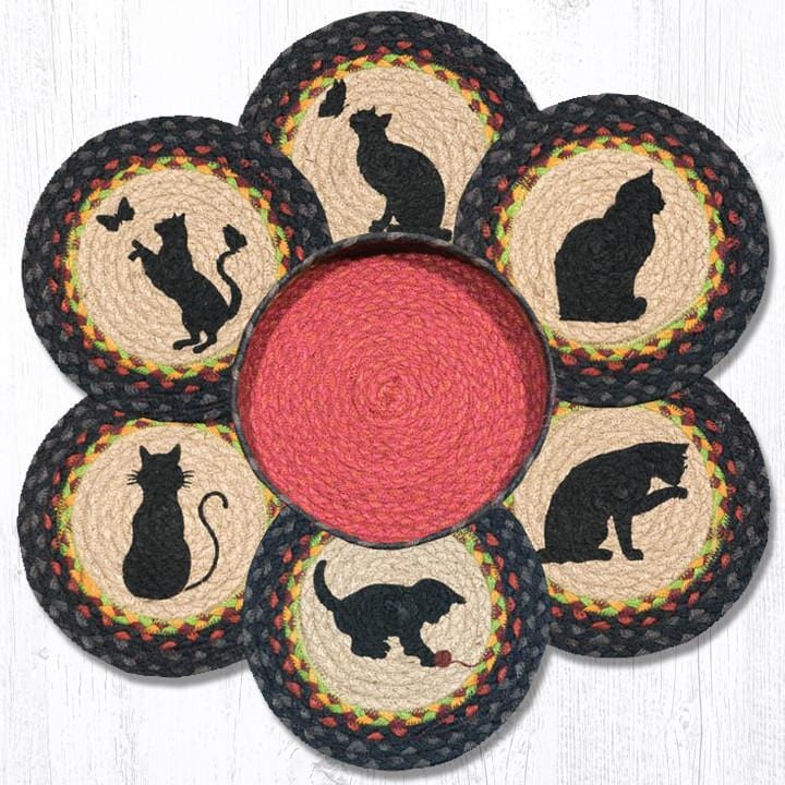 TNB-238 Cats Trivets/Basket Set - Ozark Cabin Décor, LLC