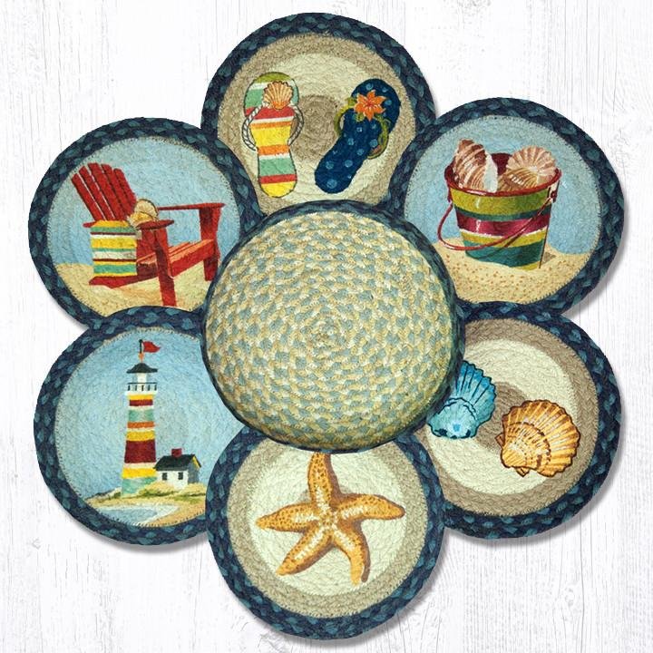 TNB-362 By The Sea Trivet/Basket Set - Ozark Cabin Décor, LLC