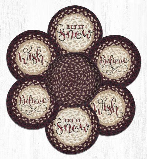 TNB-395 Festive Trivets/Basket Set - Ozark Cabin Décor, LLC