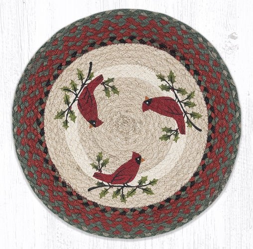 Holly Cardinal Placemat - Ozark Cabin Décor, LLC