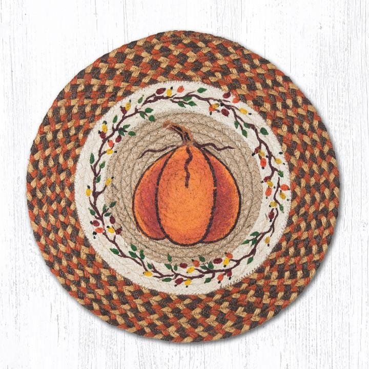 Harvest Pumpkin Placemat - Ozark Cabin Décor, LLC