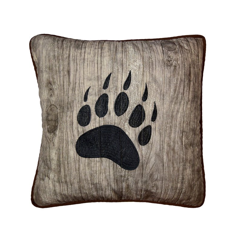 Bear Mirage Bear Paw Deco Pillow - Ozark Cabin Décor, LLC
