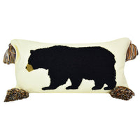 Retro Forest Cabin Bear Deco Pillow - Ozark Cabin Décor, LLC