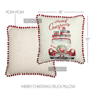 Merry Christmas Throw Pillow - Ozark Cabin Décor, LLC
