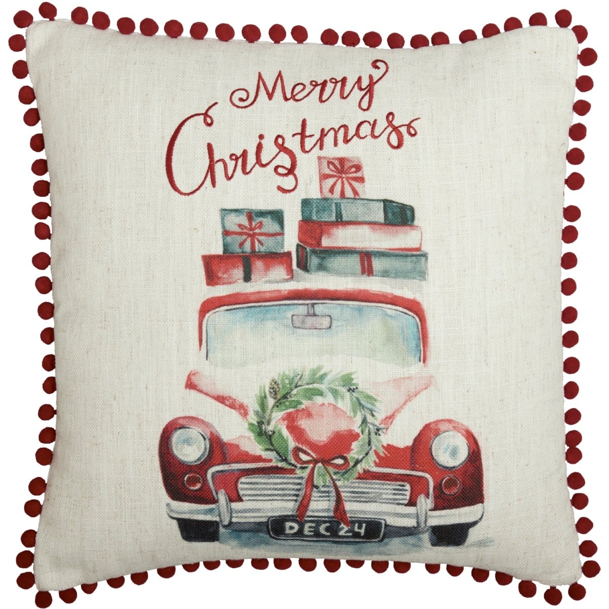 Merry Christmas Throw Pillow - Ozark Cabin Décor, LLC