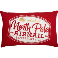 North Pole Airmail Pillow - Ozark Cabin Décor, LLC