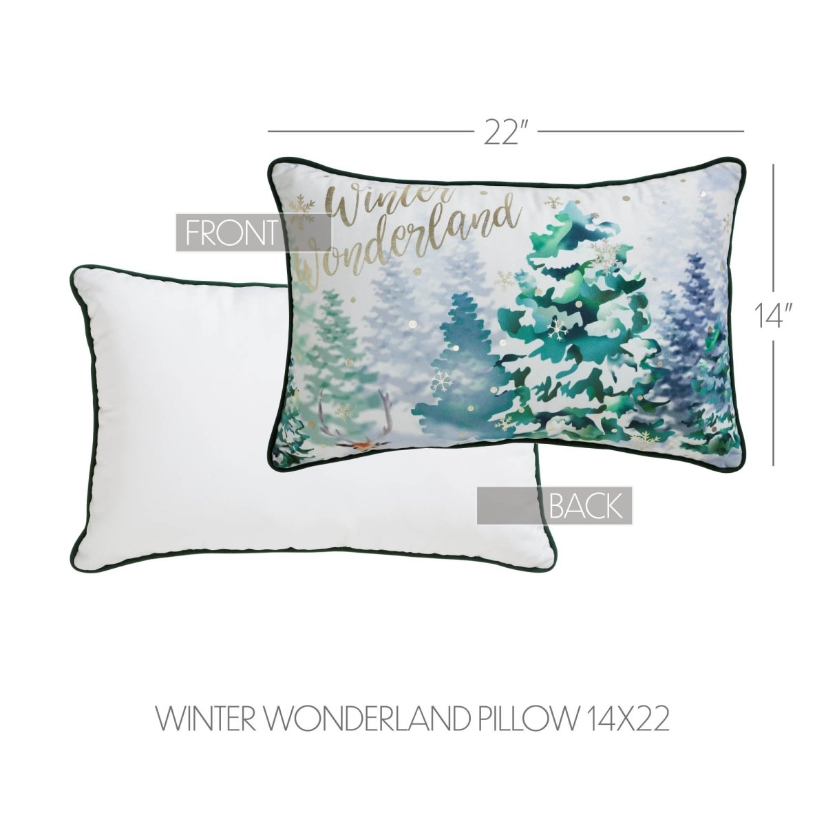 Winter Wonderland Christmas Pillow - Ozark Cabin Décor, LLC