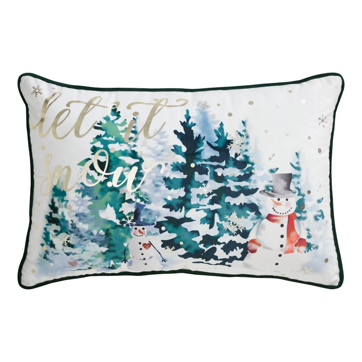 Let It Snow Christmas Pillow - Ozark Cabin Décor, LLC