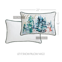 Let It Snow Christmas Pillow - Ozark Cabin Décor, LLC