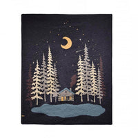 DS-61210 Moonlit Cabin Quilted Throw - Ozark Cabin Décor, LLC