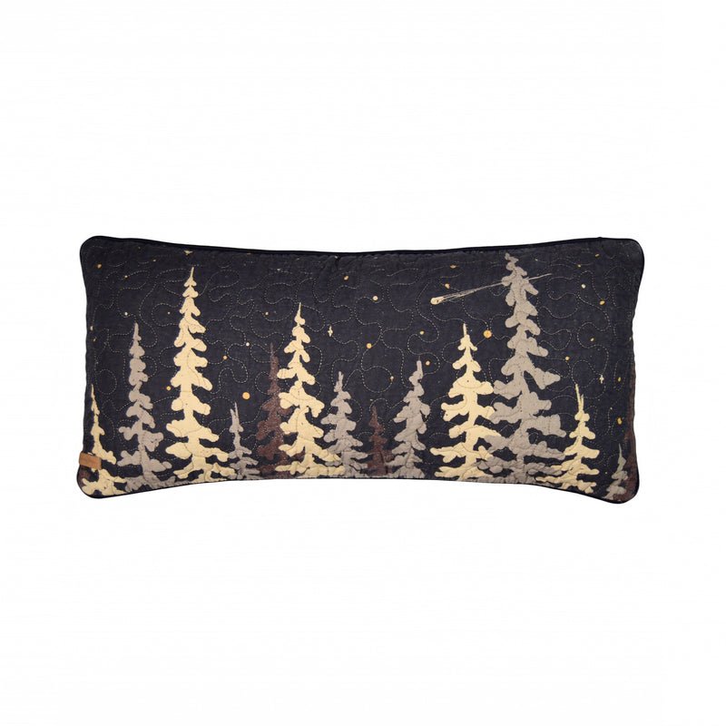 Moonlit Forest & Shooting Star Throw Pillow - Ozark Cabin Décor, LLC