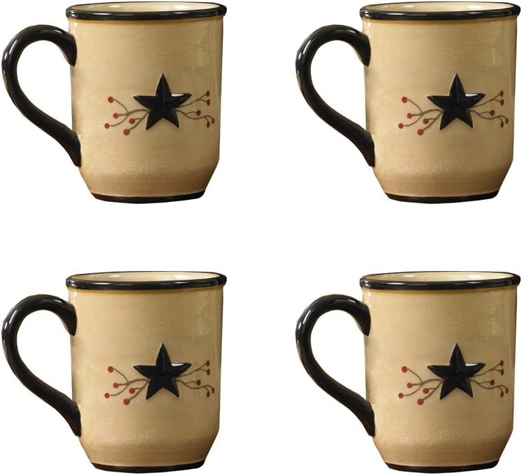 Star Vine Mug - Set of 4 - Ozark Cabin Décor, LLC