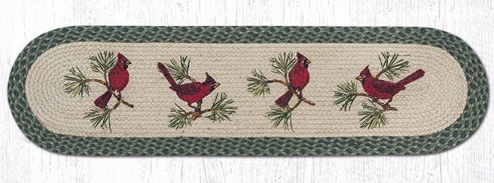 Red Cardinal Oval Runner - Ozark Cabin Décor, LLC