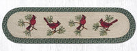 Red Cardinal Oval Runner - Ozark Cabin Décor, LLC