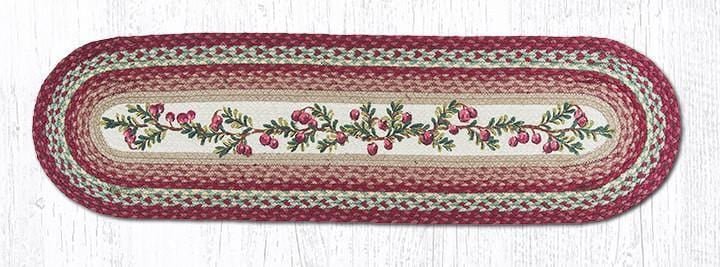 Cranberries Oval Patch Table Runner - Ozark Cabin Décor, LLC