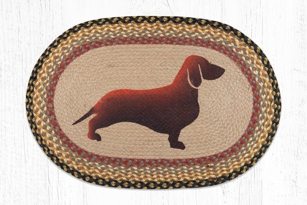 Dachshund Braided Jute Rug - Ozark Cabin Décor, LLC