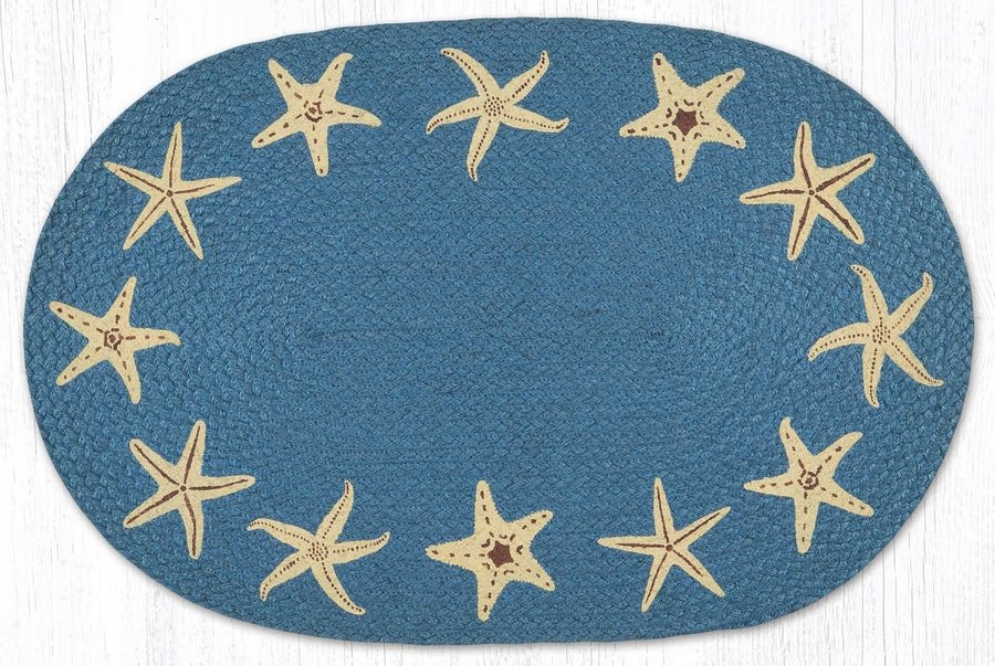 OP-810 Starfish Braided Rug - Ozark Cabin Décor, LLC