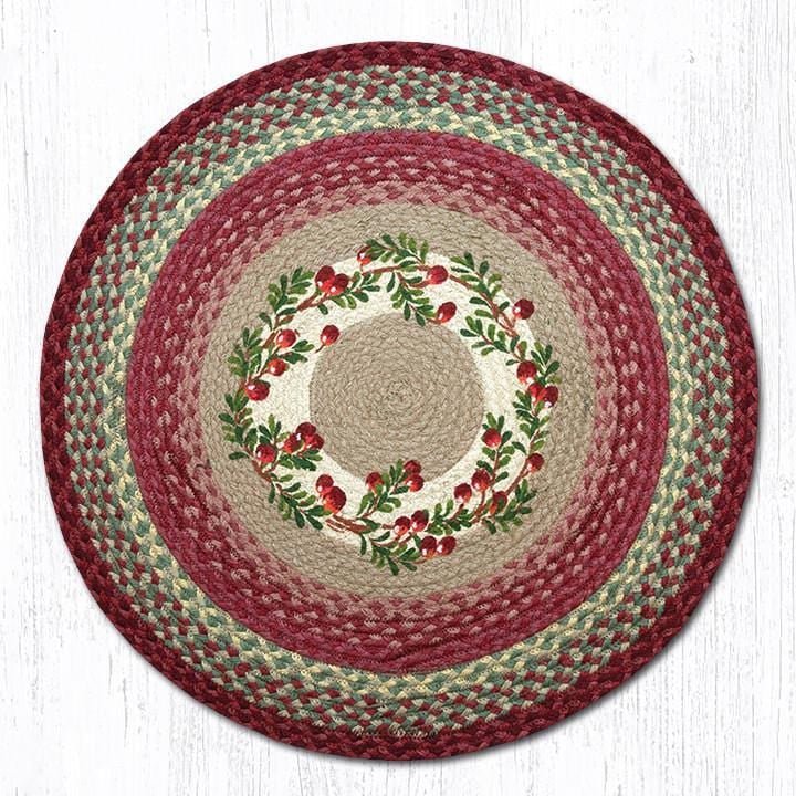 Cranberries Round Rug - Ozark Cabin Décor, LLC