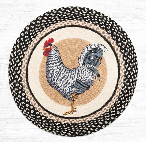 Rooster Round Rug - Ozark Cabin Décor, LLC