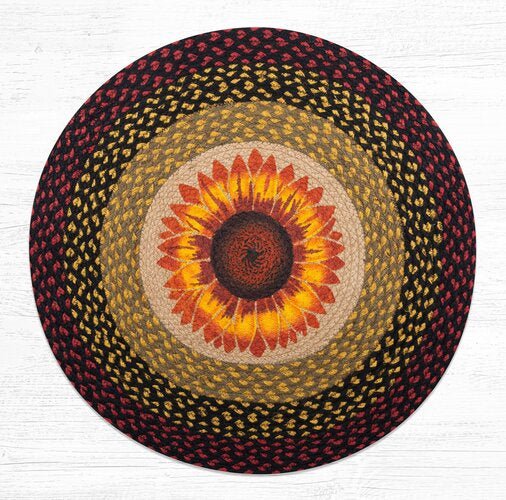 Sunflower Round Rug - Ozark Cabin Décor, LLC