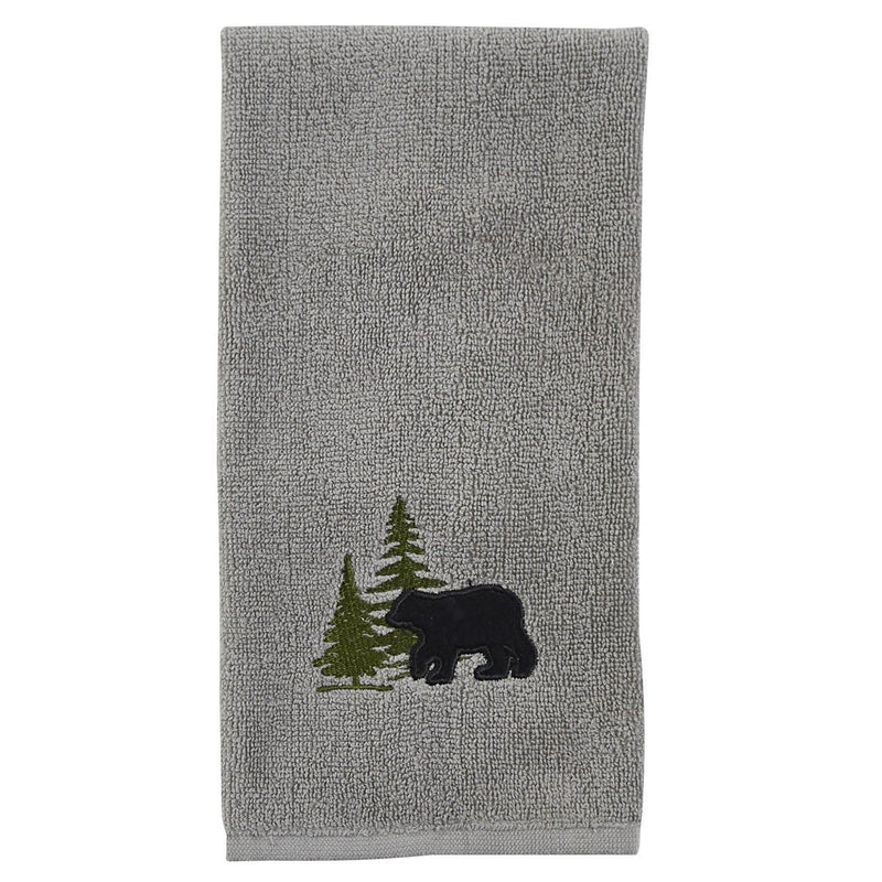 Cabin Bear Fingertip Towel - Set of 2 - Ozark Cabin Décor, LLC