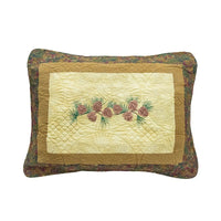 Cabin Raising Pinecone Quilted Bedding Collection - Queen - Ozark Cabin Décor, LLC