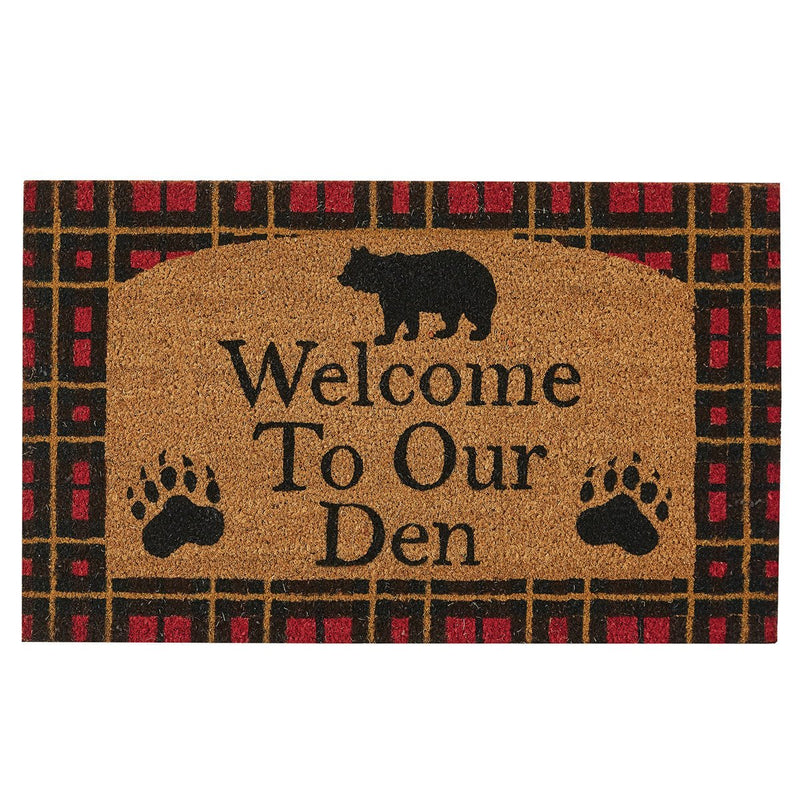 Welcome To Our Den Coir Doormat - Ozark Cabin Décor, LLC