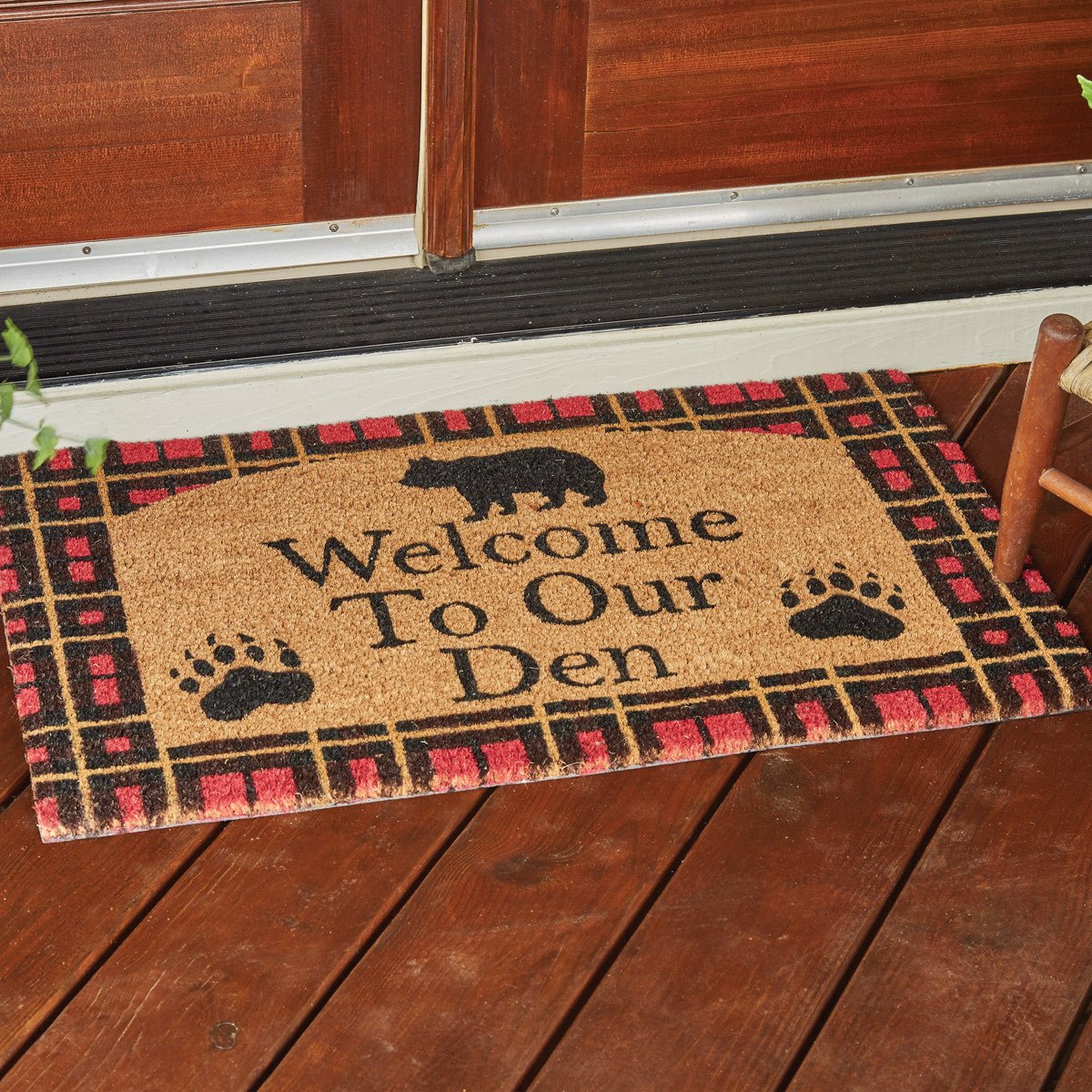 Welcome To Our Den Coir Doormat - Ozark Cabin Décor, LLC