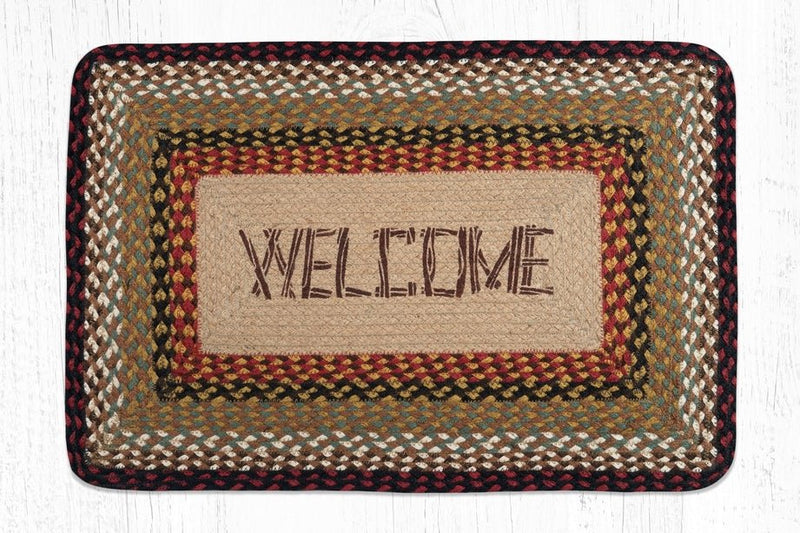 PP-019 Welcome Patch Print Rug - Ozark Cabin Décor, LLC