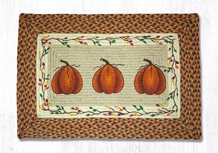 PP-222 Harvest Pumpkin Patch Rug - Ozark Cabin Décor, LLC