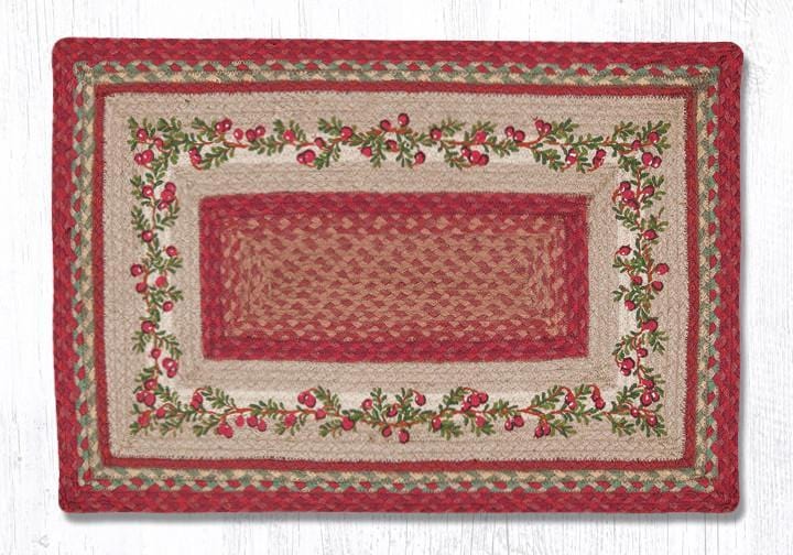 PP-390 Cranberries Patch Printed Rug - Ozark Cabin Décor, LLC