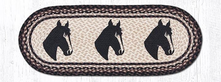 Horse Portrait Oval Runner - Ozark Cabin Décor, LLC