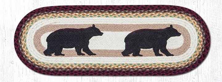 Cabin Bear Oval Jute Runner - Ozark Cabin Décor, LLC