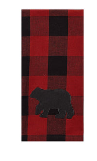 Buffalo Check Bear Kitchen Towel Set - Ozark Cabin Décor, LLC