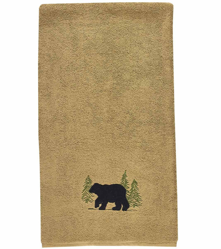 Black Bear Bath Towel - Ozark Cabin Décor, LLC