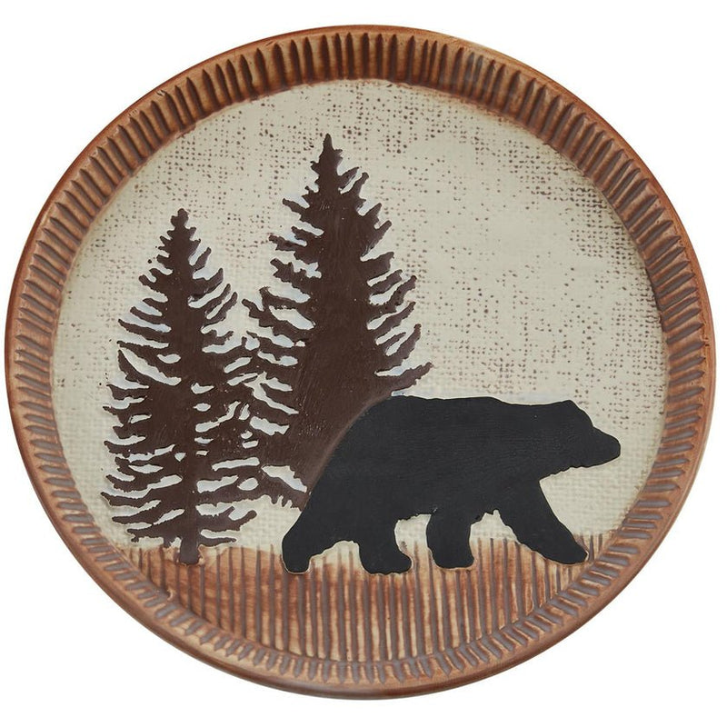 Wilderness Trail Bear Salad Plate - Set of 4 - Ozark Cabin Décor, LLC