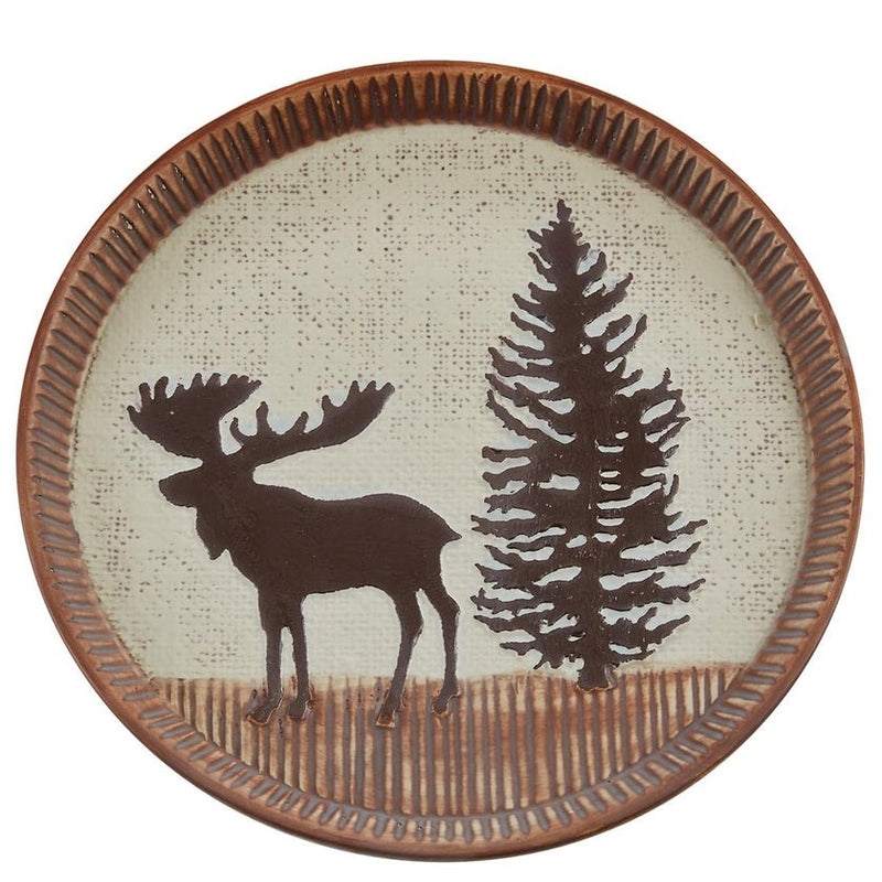 Wilderness Trail Moose Salad Plate - Set of 4 - Ozark Cabin Décor, LLC