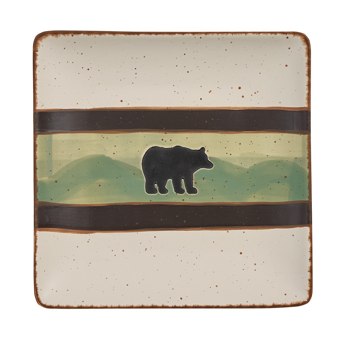 Skyline Bear Stoneware Salad Plate Set