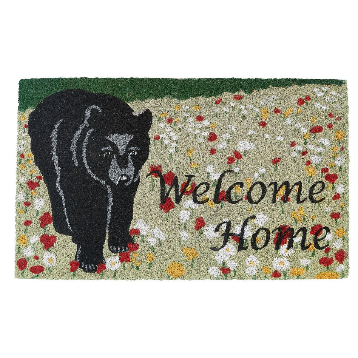Hello Bear Coir Welcome Doormat