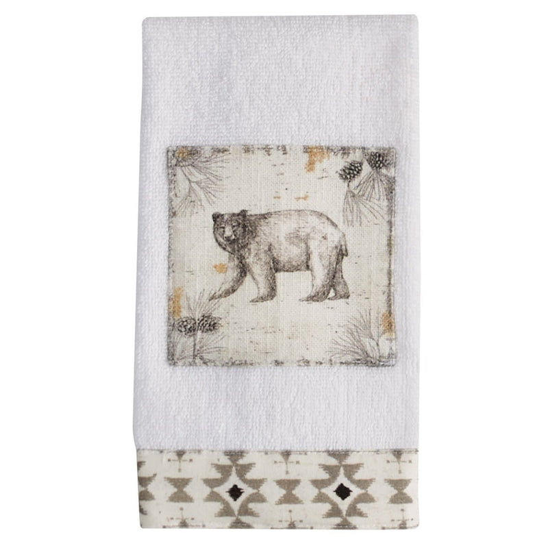 Cabin Bear Embroidered Lodge Bath Hand Towel  Ozark Cabin Décor LLC –  Ozark Cabin Décor, LLC