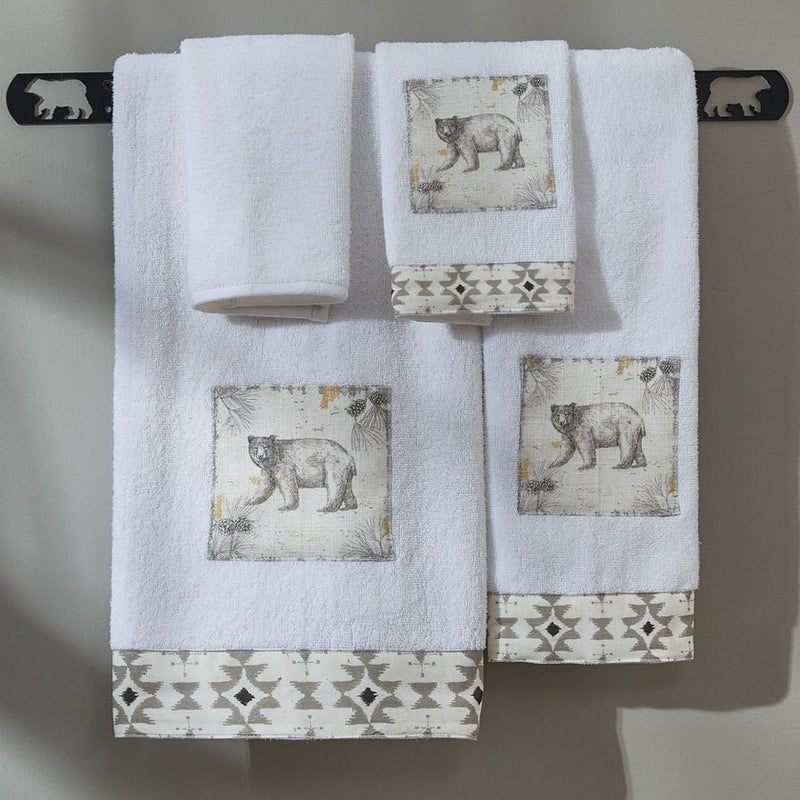 4 Pcs Cabin Kitchen Towels Set 23.6 x 16 Inches Farmhouse Country Style  Decorative Hand Towels Deer Bear Log Cabin Dish Towels Decor Soft Absorbent