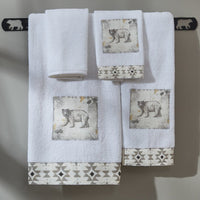 Wild And Beautiful Bear Fingertip Towels - Set of 2 - Ozark Cabin Décor, LLC