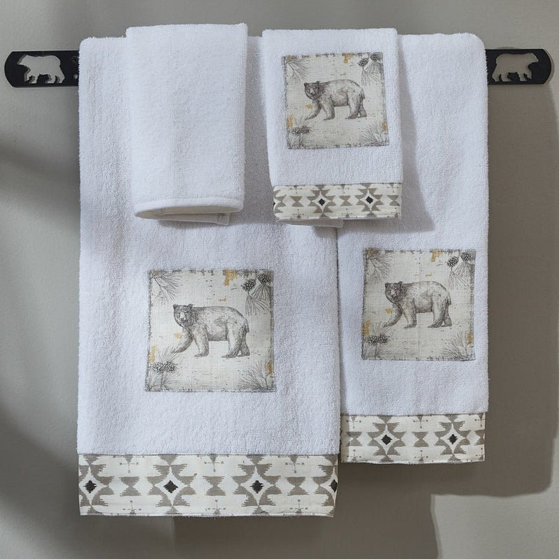 Wild And Beautiful Bear Hand Towel - Ozark Cabin Décor, LLC