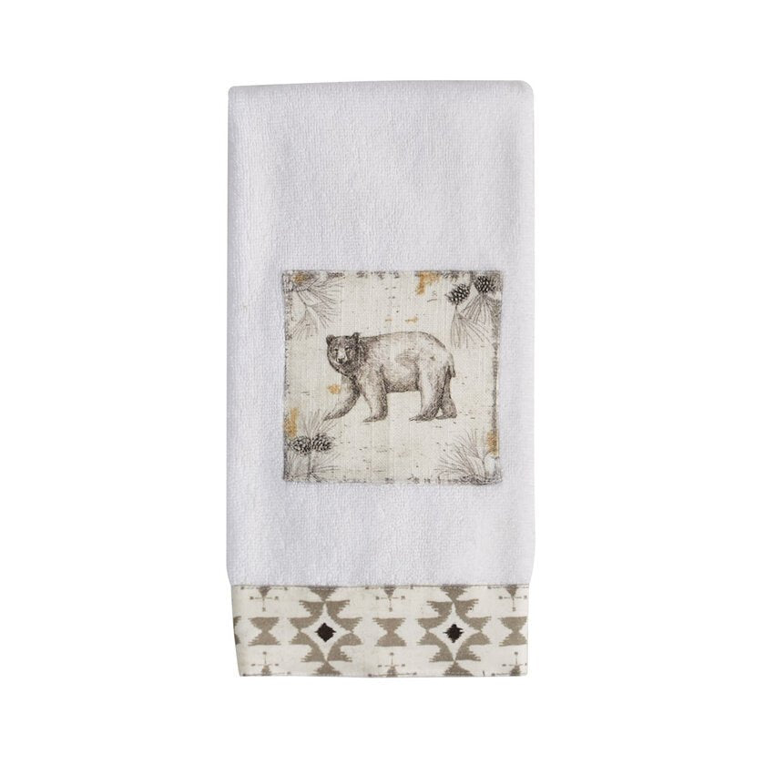 Wild And Beautiful Bear Hand Towel - Ozark Cabin Décor, LLC