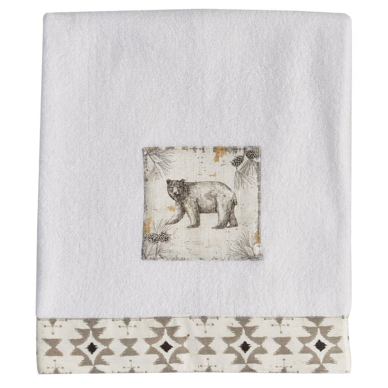 Wild And Beautiful Bear Bath Towel - Ozark Cabin Décor, LLC