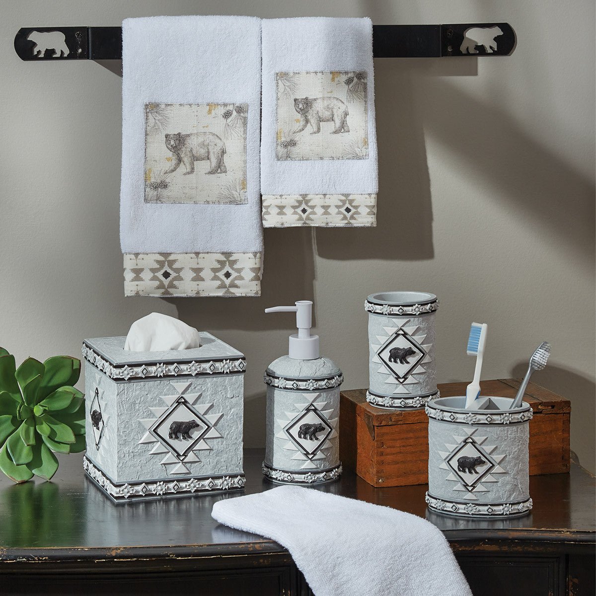 Tribal Toothbrush Holder - Ozark Cabin Décor, LLC